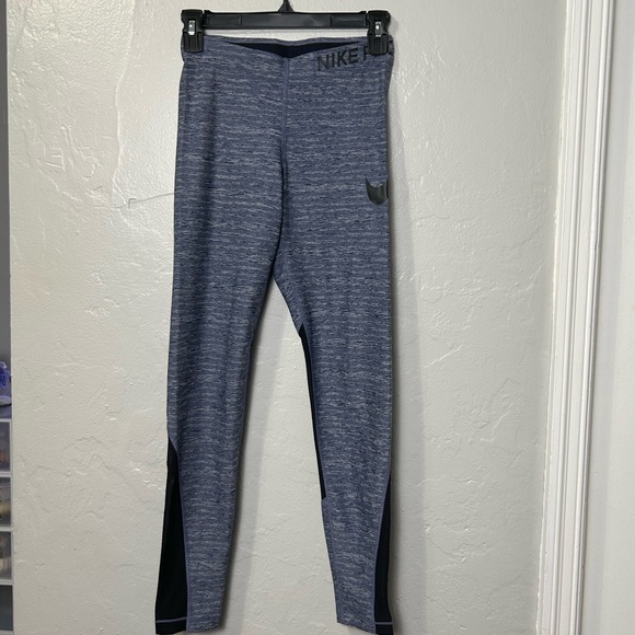 Nike Pro Tight Fit Training Tights Blue - Picture 2 of 6